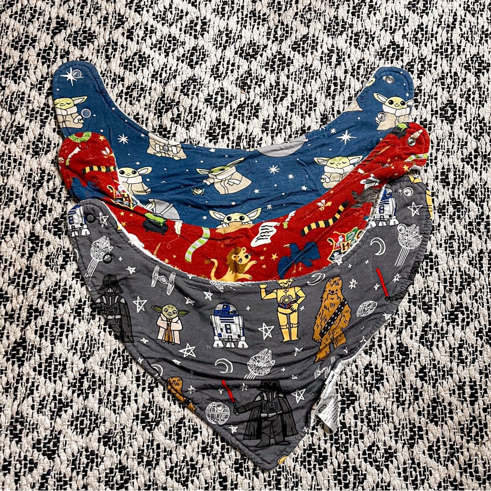 Little Sleepies Bamboo Bandana Bib Bundle of Three